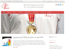 Tablet Screenshot of karate.ch