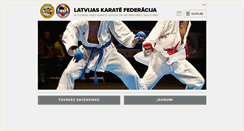 Desktop Screenshot of karate.lv