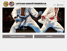 Tablet Screenshot of karate.lv